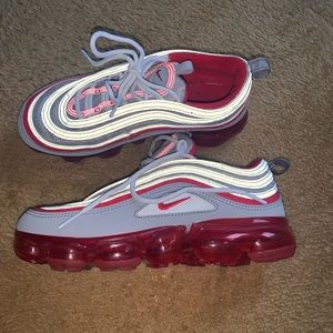 Red, White, Grey, Reflective Size 5 Nike Air Max 97